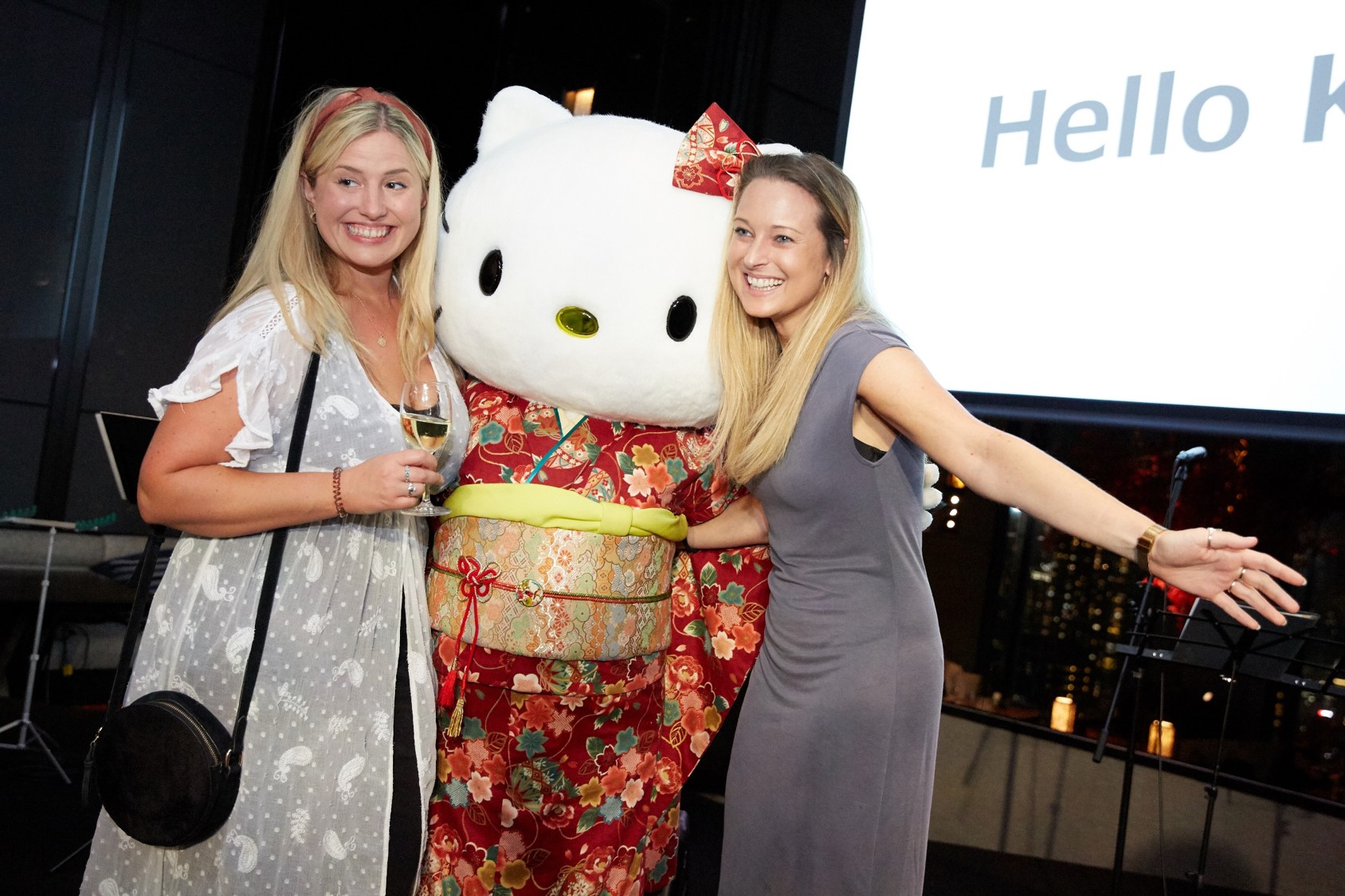 Hello Kitty would love to welcome your guests to receptions and parties!