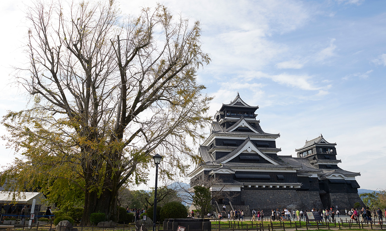 Visit the earthquake damaged Kumamoto Castle and Sakuranobaba Josaien